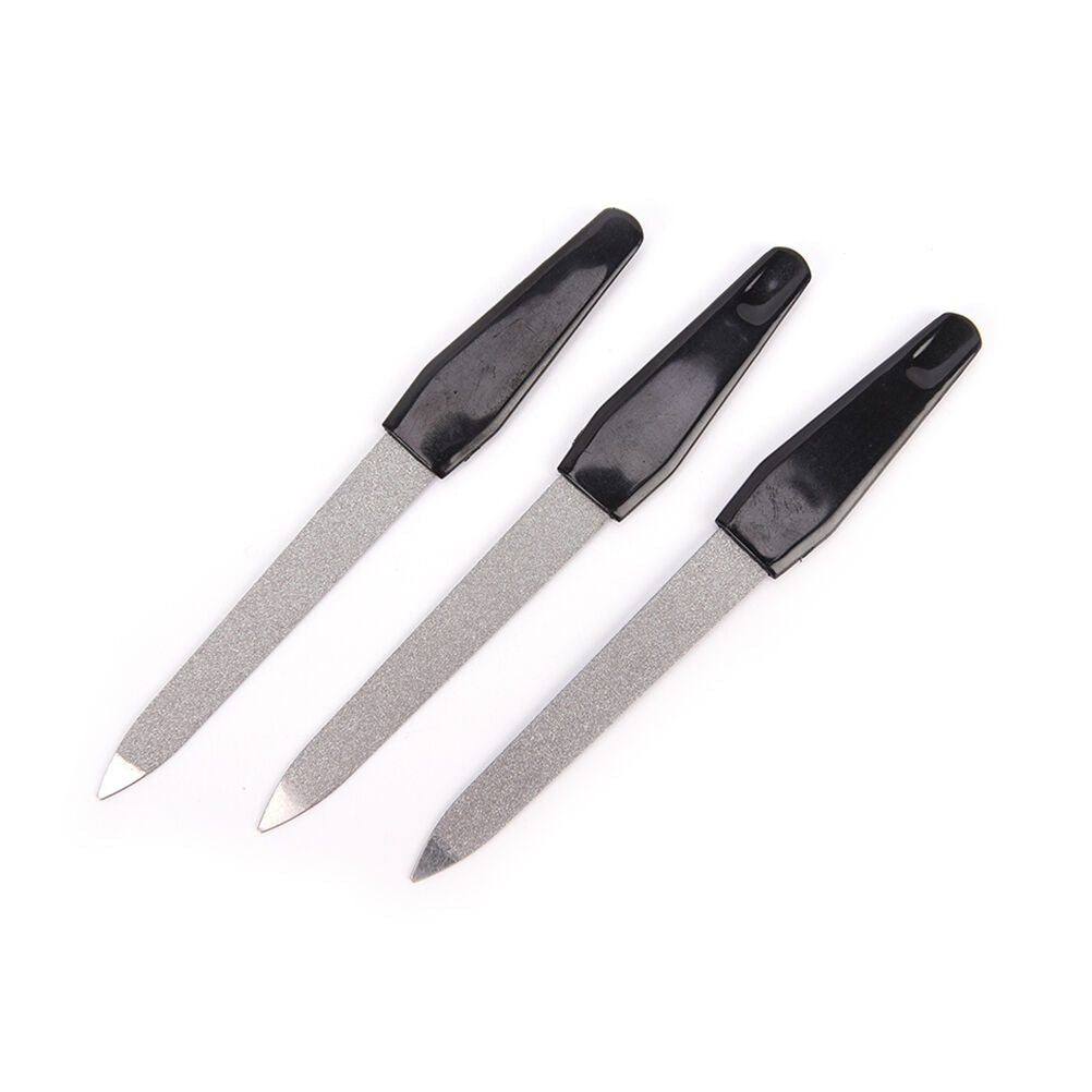 12.5cm Stainless Steel Metal Nail Art File Manicure Pedicure Tool Nail Files .DD
