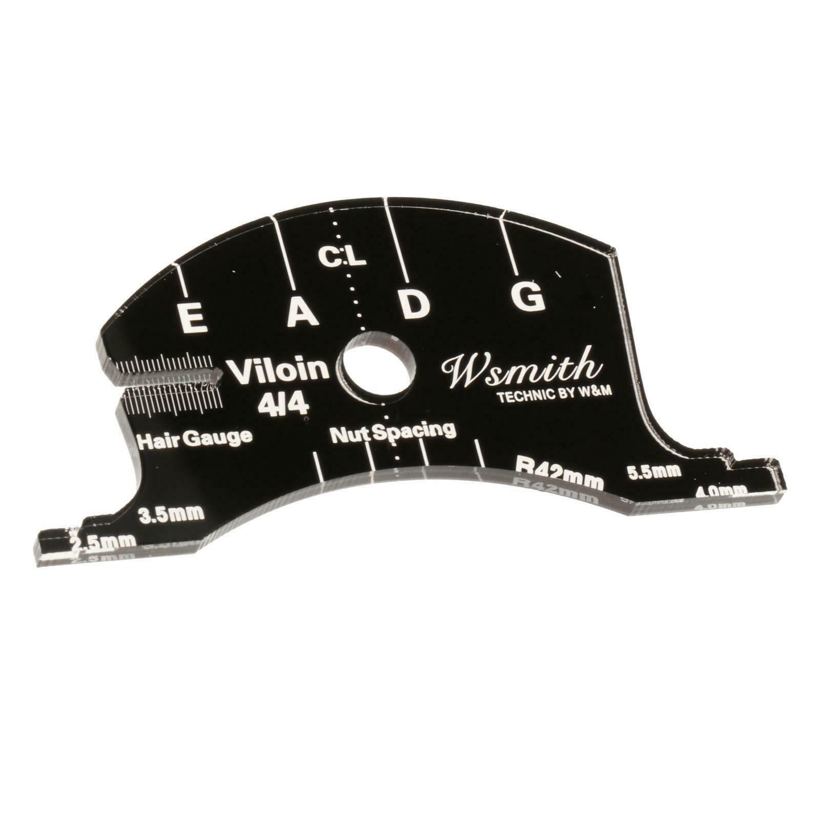 Violin String Bridge Mold Scraper Template Reference for 4/4 Violin Viola