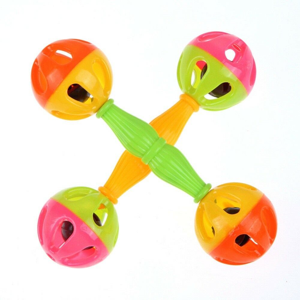 Plastic Cartoon Baby Hand Bell Rattles Music Gift Newborns Children Grasp Toys ^