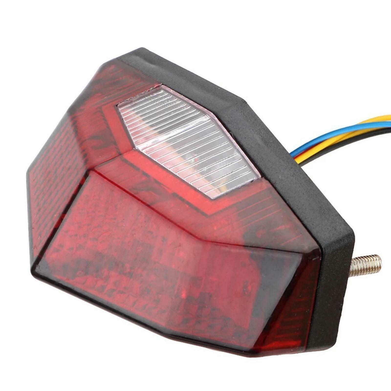 LED Turn Signal Brake Running Smoke Tail Light Turn Signal Lamp Red Shell Fit