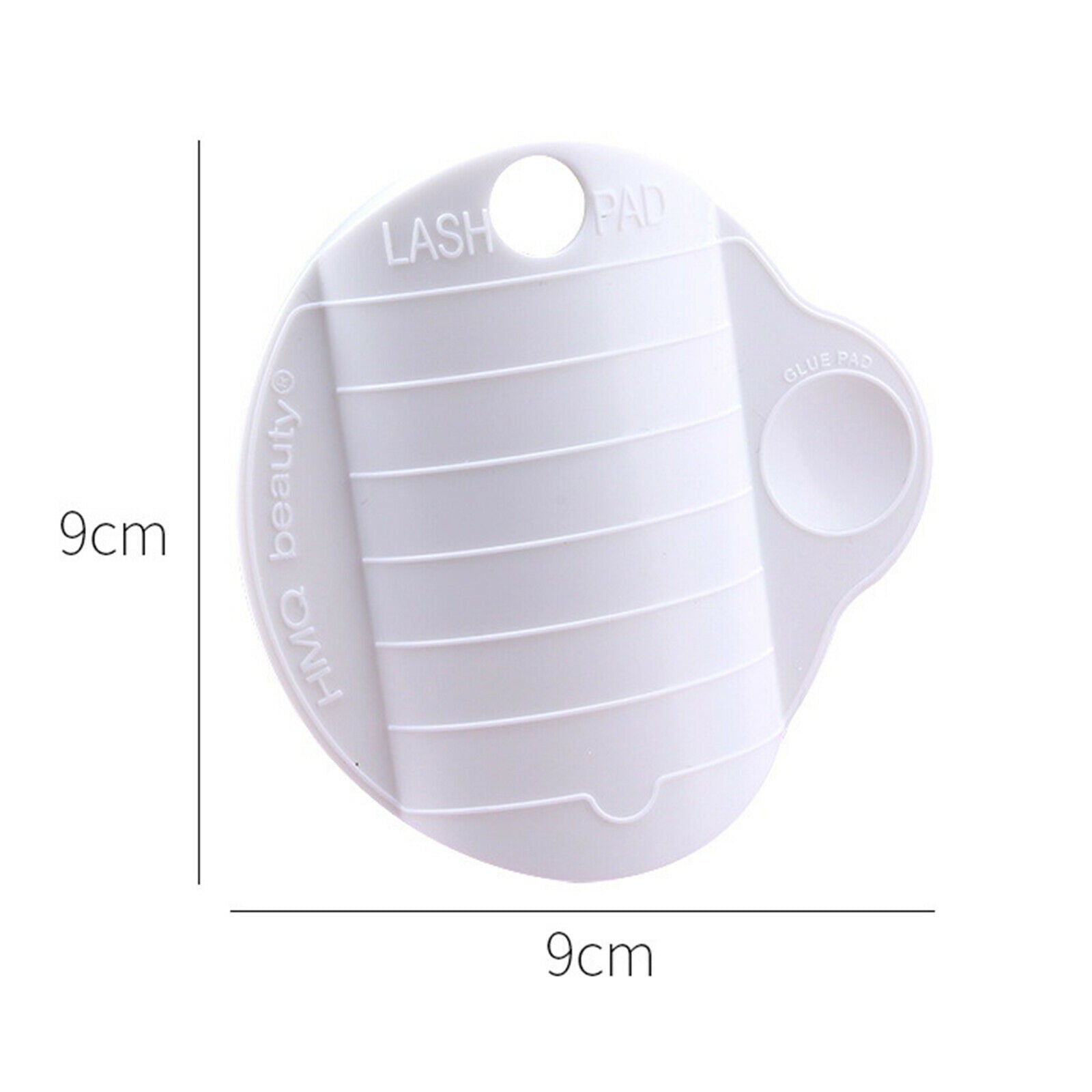Professional Individual Eyelash Extension Hand Plate with Wrist Strap White