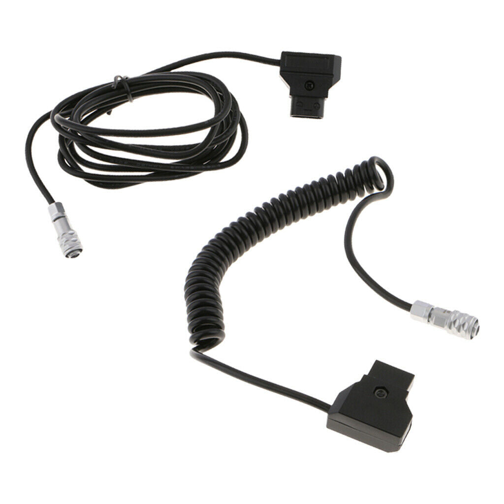 D-Tap Power Cable for Blackmagic  Cinema Camera 4k Coiled+Straight1.5m