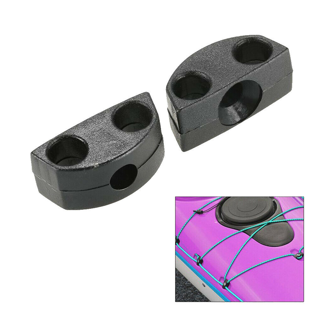 Kayak Eyelet Kit: 15 Pieces Of Nylon Kayak Deck Rope Cord Attachment Assembly