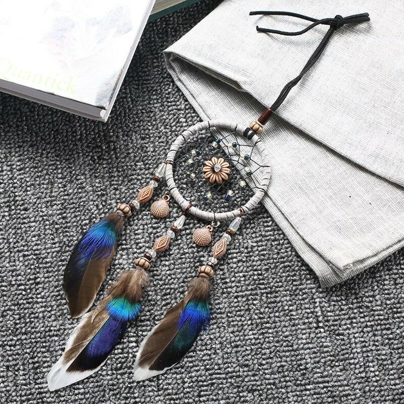 Dream Catcher Car Interior Home Feather Handmade Dreamcatcher Hanging Decor