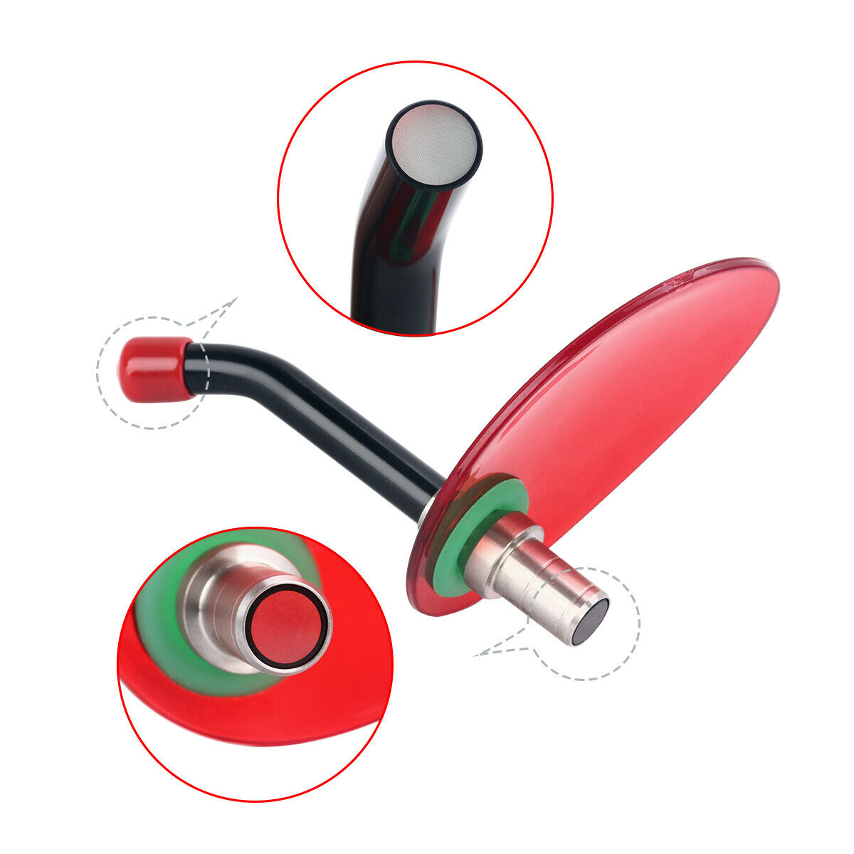3pcs Dental LED Curing Light Lamp Wireless High Power Wide Spectrum 2700mw/c㎡ US