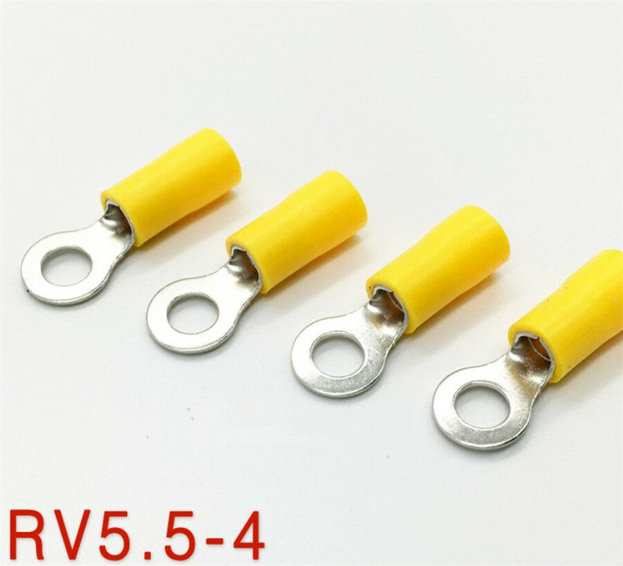120 Pcs Assorted Insulated Ring Crimp Terminals Car Electrical Wiring Connectors