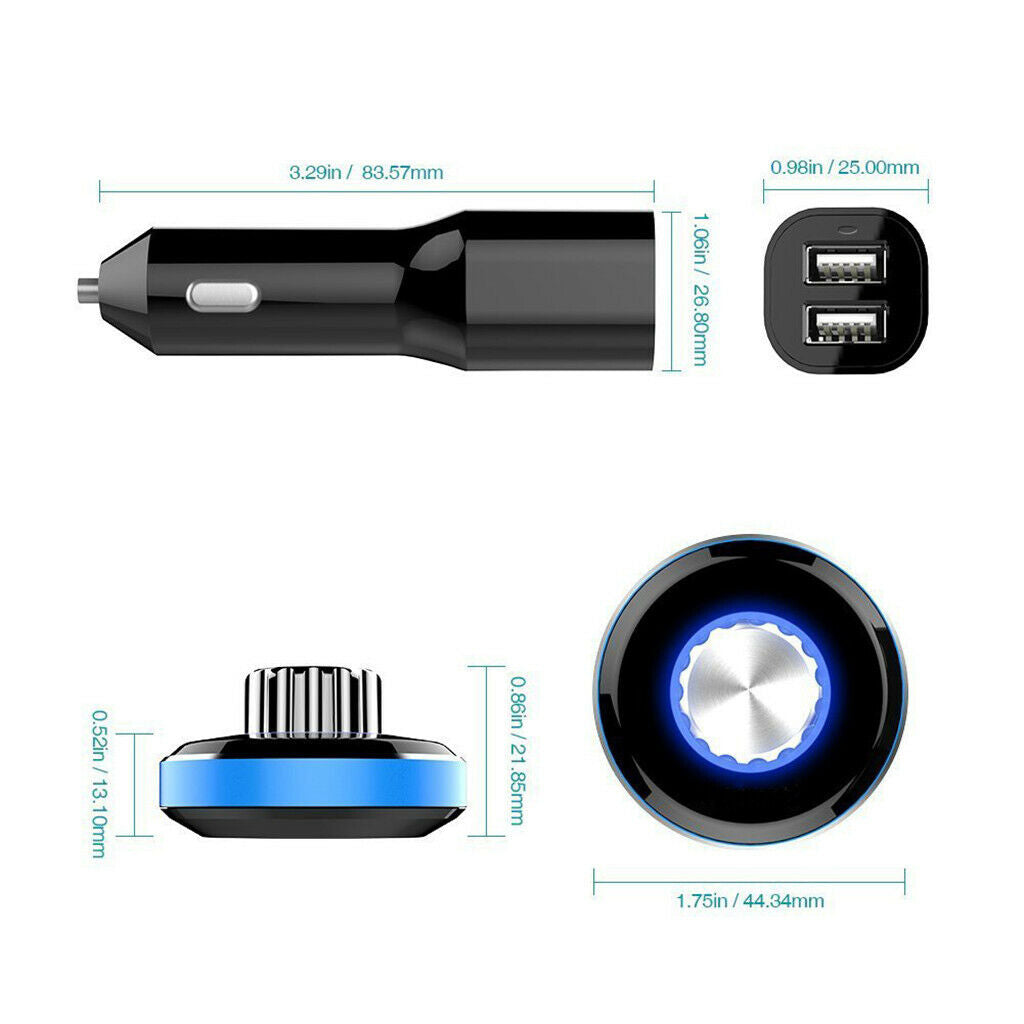 Bluetooth Audio Receiver v4.0 Car Music Receiver with USB Car Charger