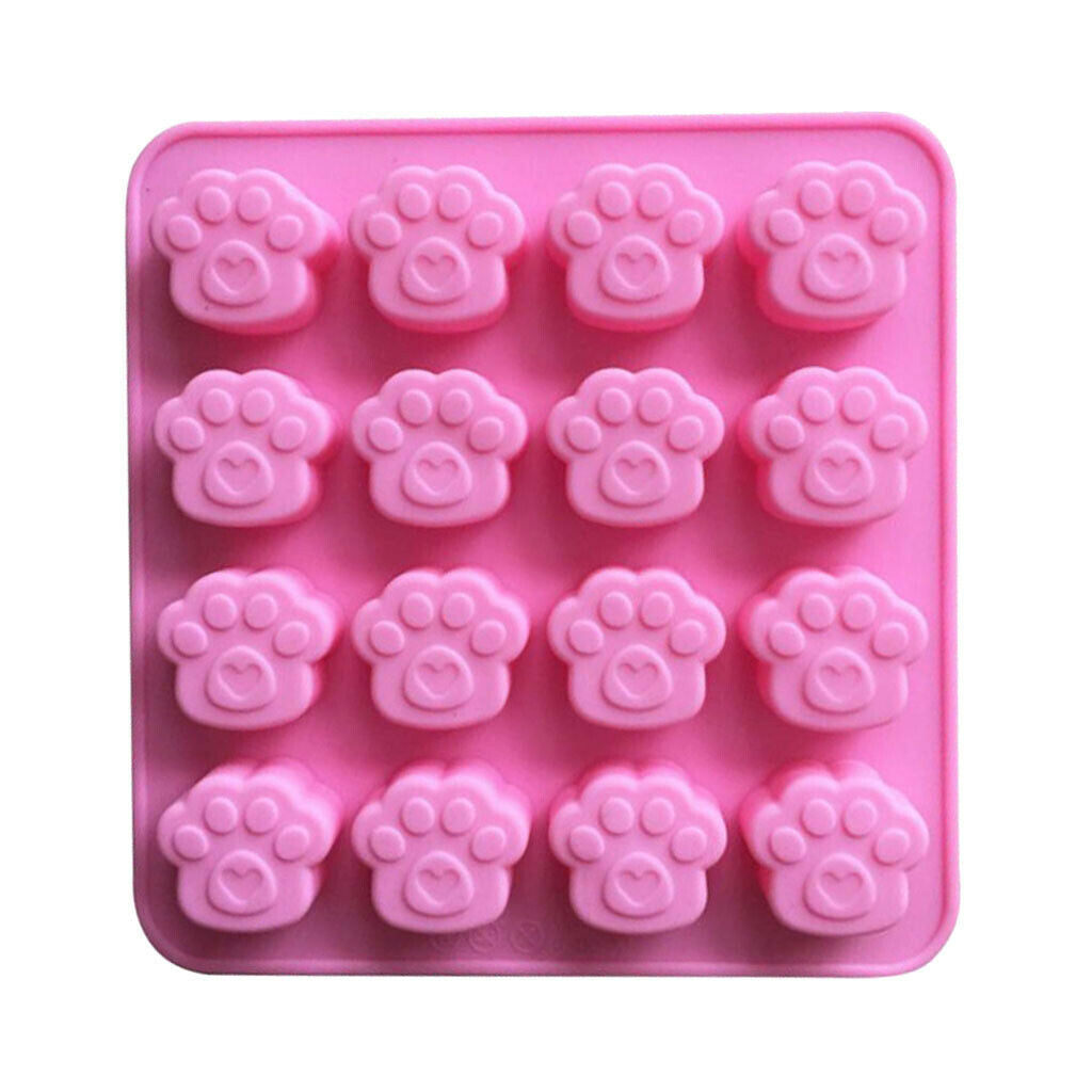 16 Holes Silicone Mold Cake Decor Fondant Chocolate Mould Bakeware -Cat Claw