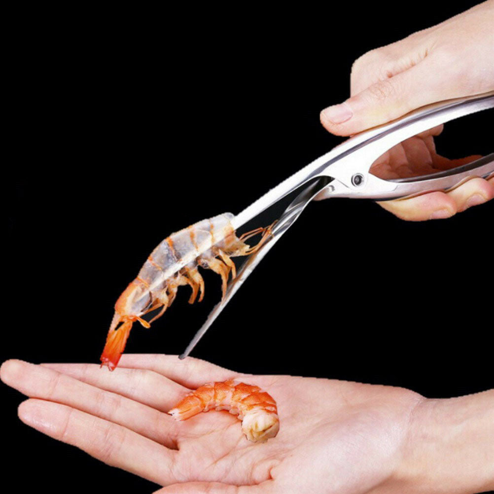 1PC Stainless SteelPeel Shrimp Tool Prawn Peeler Kitchen Gadgets Seafood T.l8