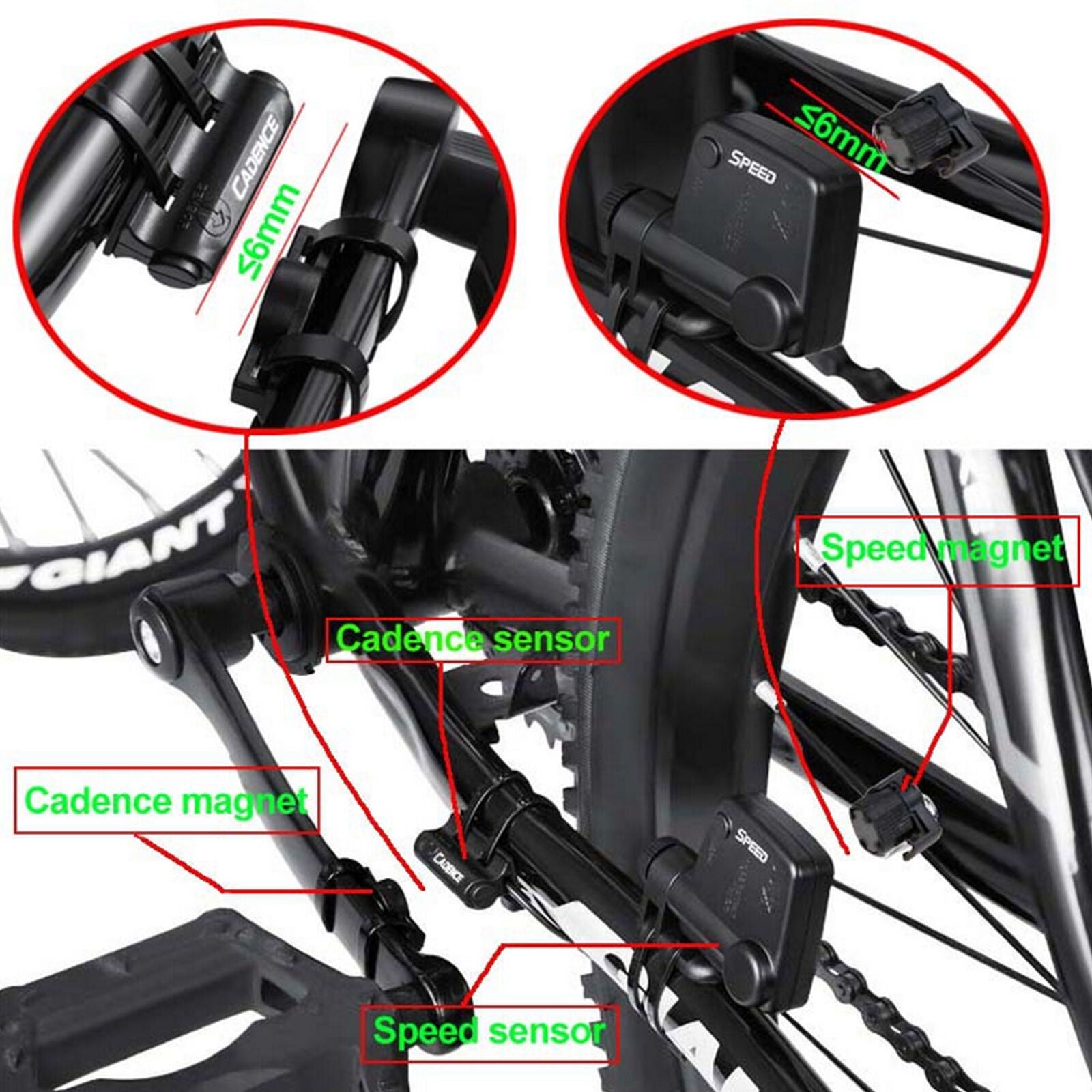 3 In 1 Wireless Cycling Computer Waterproof LCD Bike Cycle Speedometer Odometer