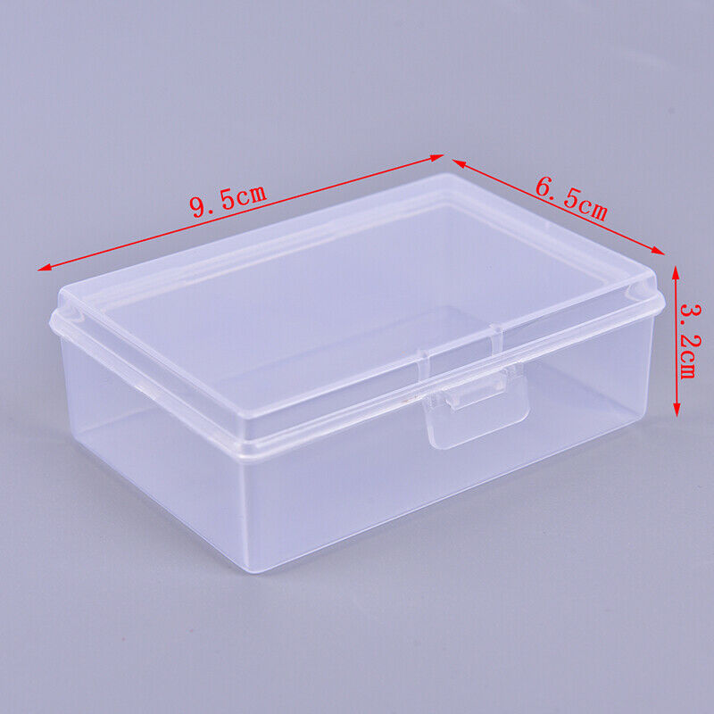 2pcs/set Transparent Plastic Boxes Playing Cards Container Storage Poker .l8