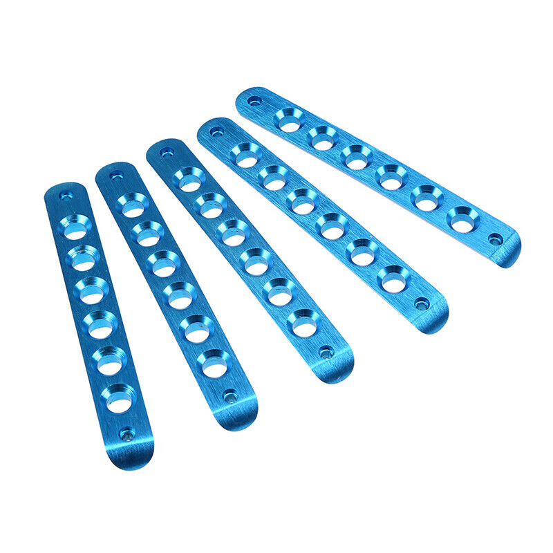 5Pcs Aluminum Door Handle Bar Cover Trim Blue Fit for JEEP WranglerÂ 2007-2017