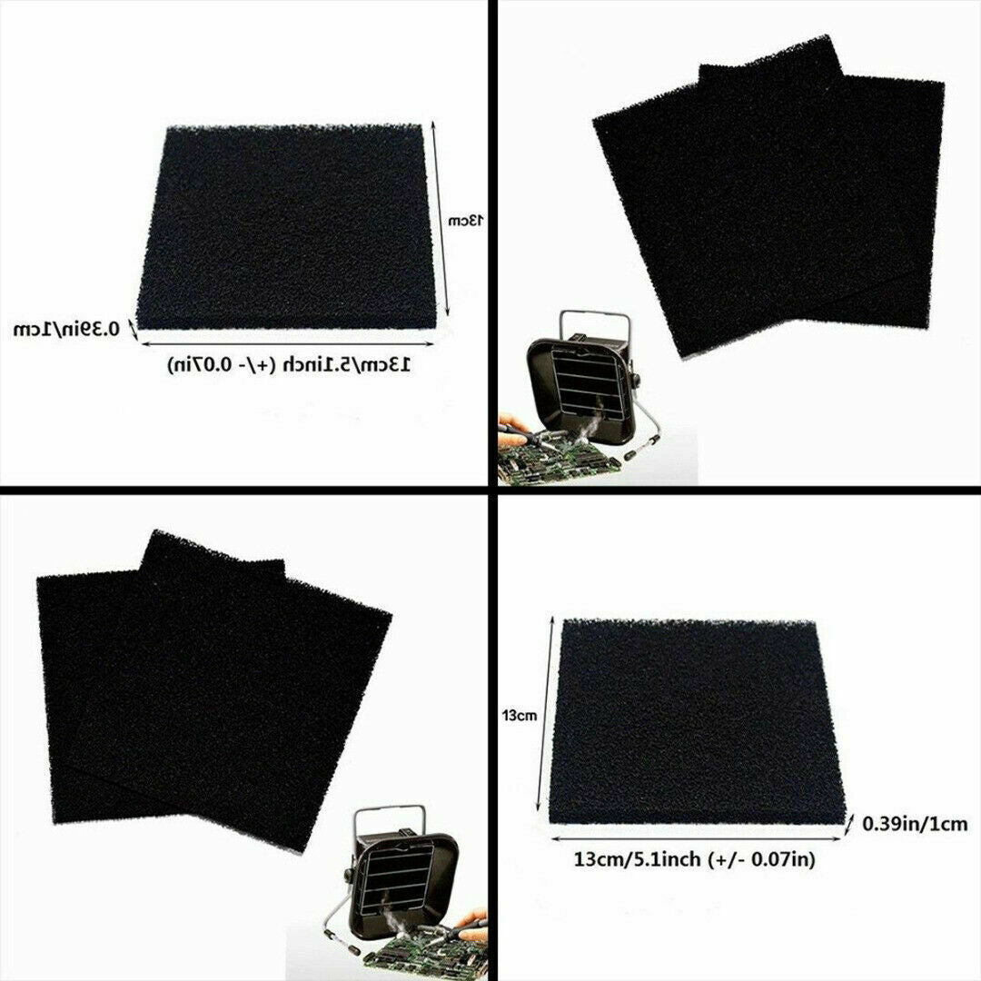5 Pcs Universal Activated Carbon Foam Sponge Air Filter Impregnated Sheet Pad