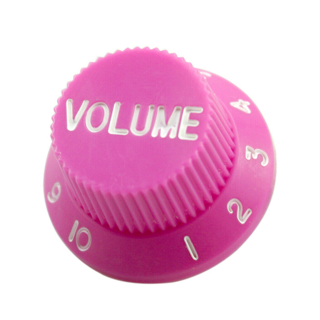 3pcs Bell Style Guitar Speed Knobs 1 Volume&2 Tone for ST SQ Guitar Pink