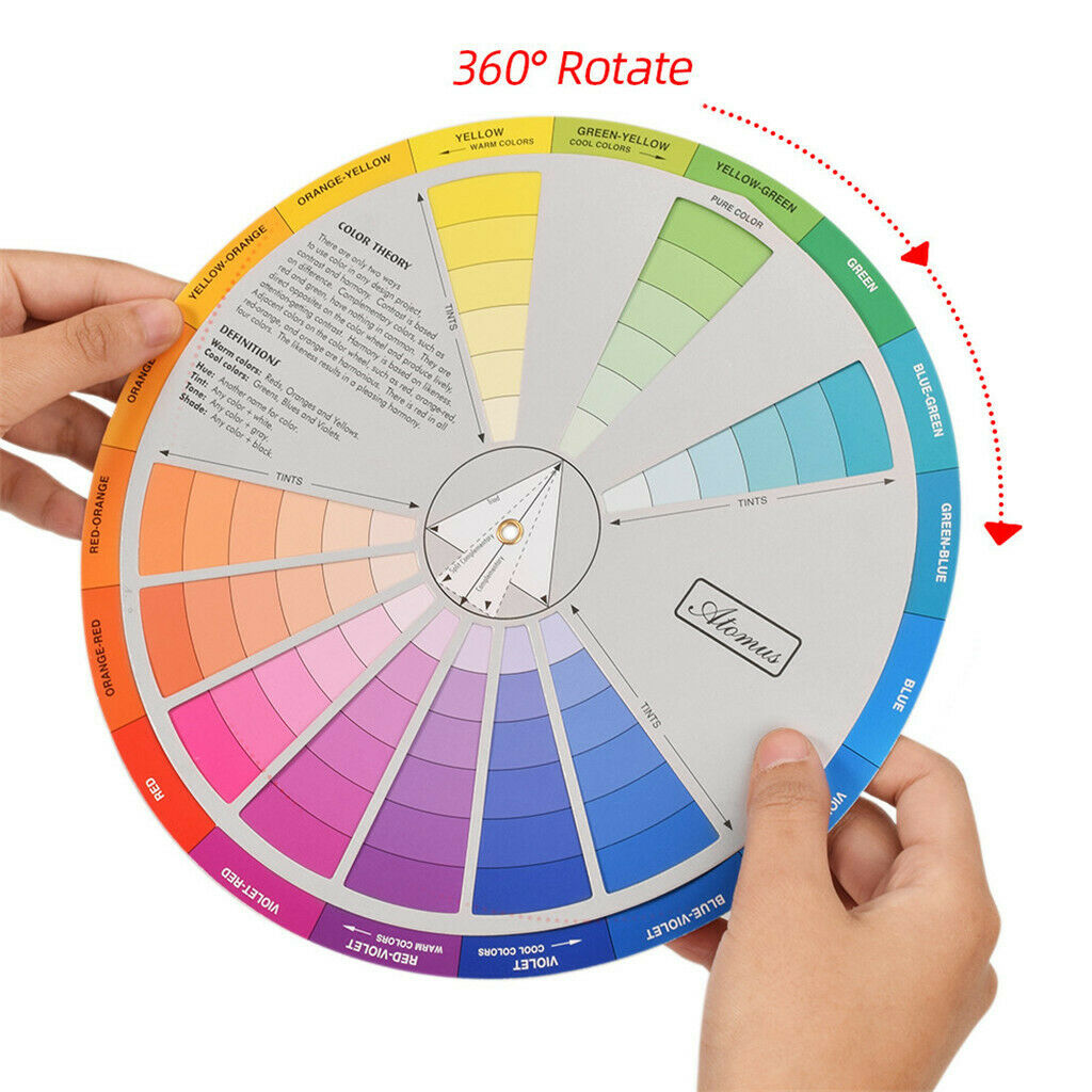 Dual Sides Crafts DIY Color Matching Nail Polish Ink Mixing Guide Board