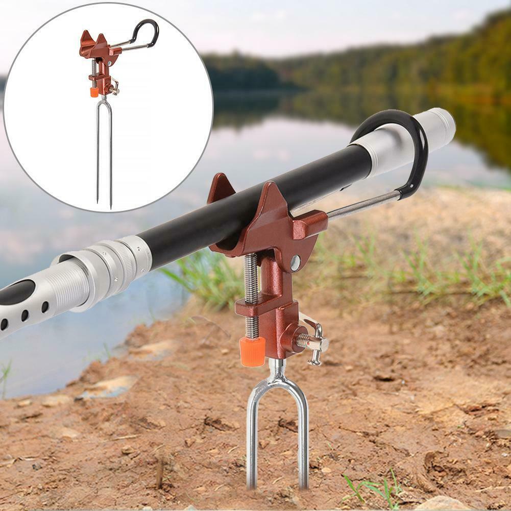 Aluminium Alloy Fishing Rod Bracket Adjustable Handle Fishing Holder Tackle @
