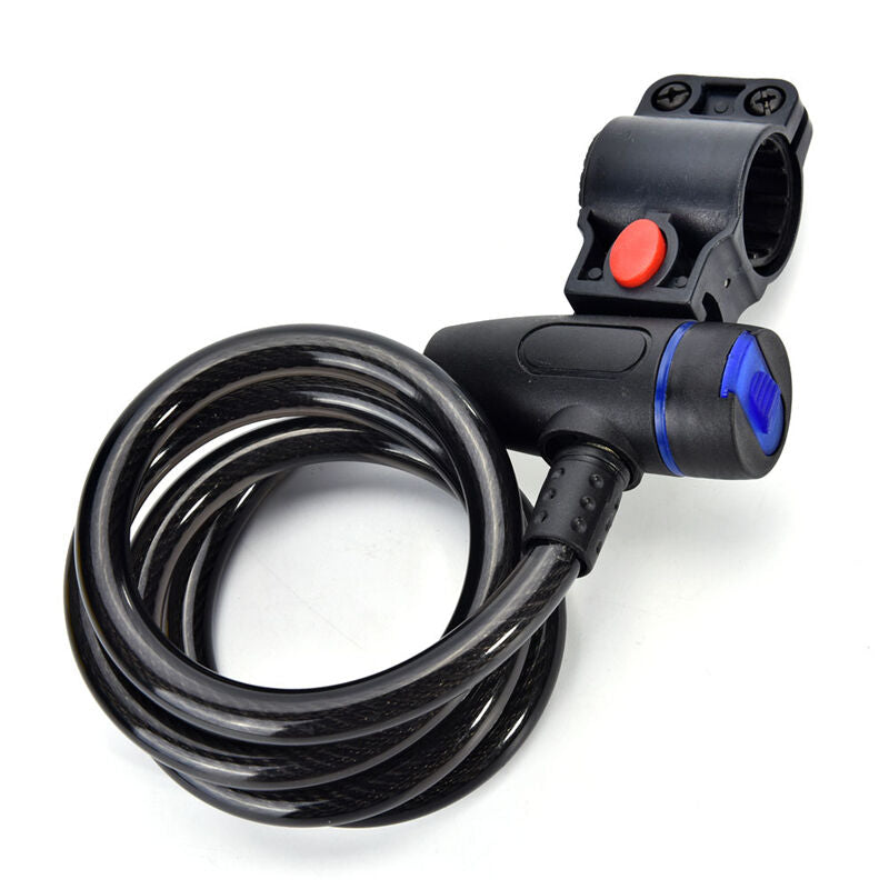 Key Locker Bike Cycling Bicycle Trolly  Motor Security Steel Wire Cable Lock Qx