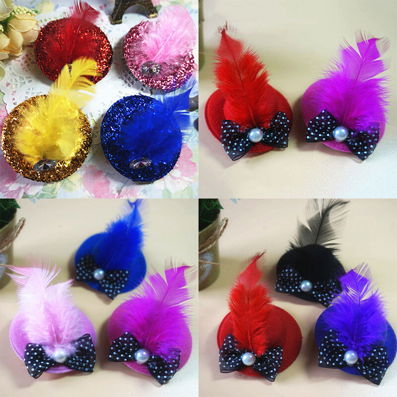 1PCS Cute Caps princess style Design Dog Hair Pet Grooming Hair Clips   J.l8