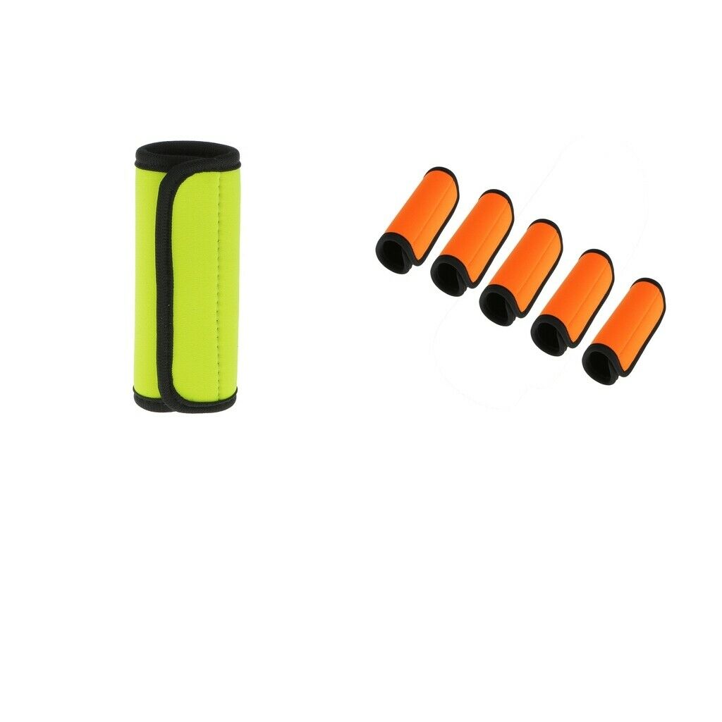 6 Pieces Travel Luggage Suitcase Handle Cover Wrap Grips Identifier Tags