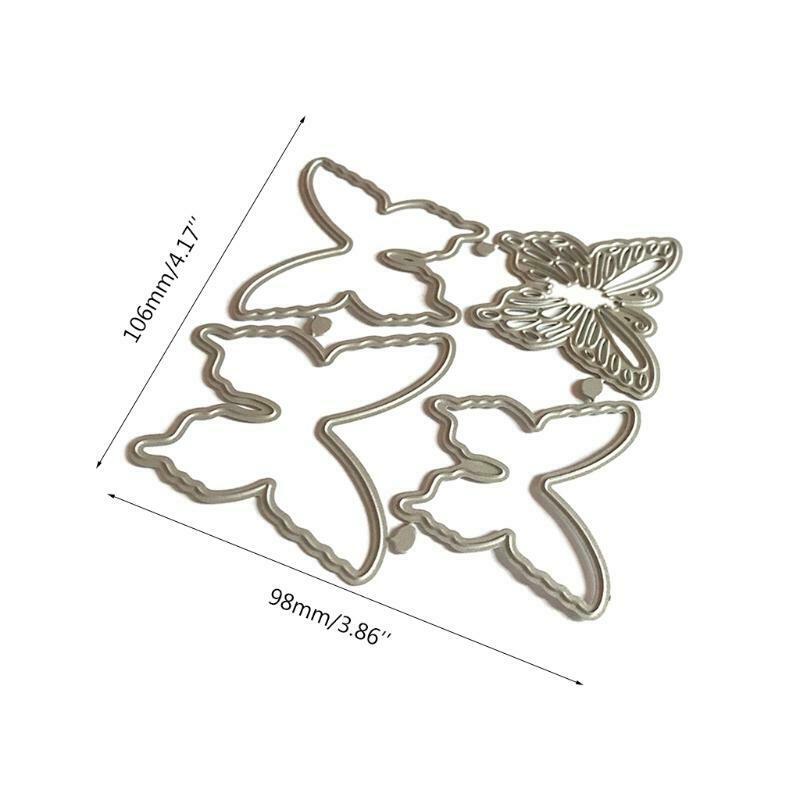 Four Butterfly Carbon Steel Cutting Dies DIY Scrapbooking Photo Album Embossing