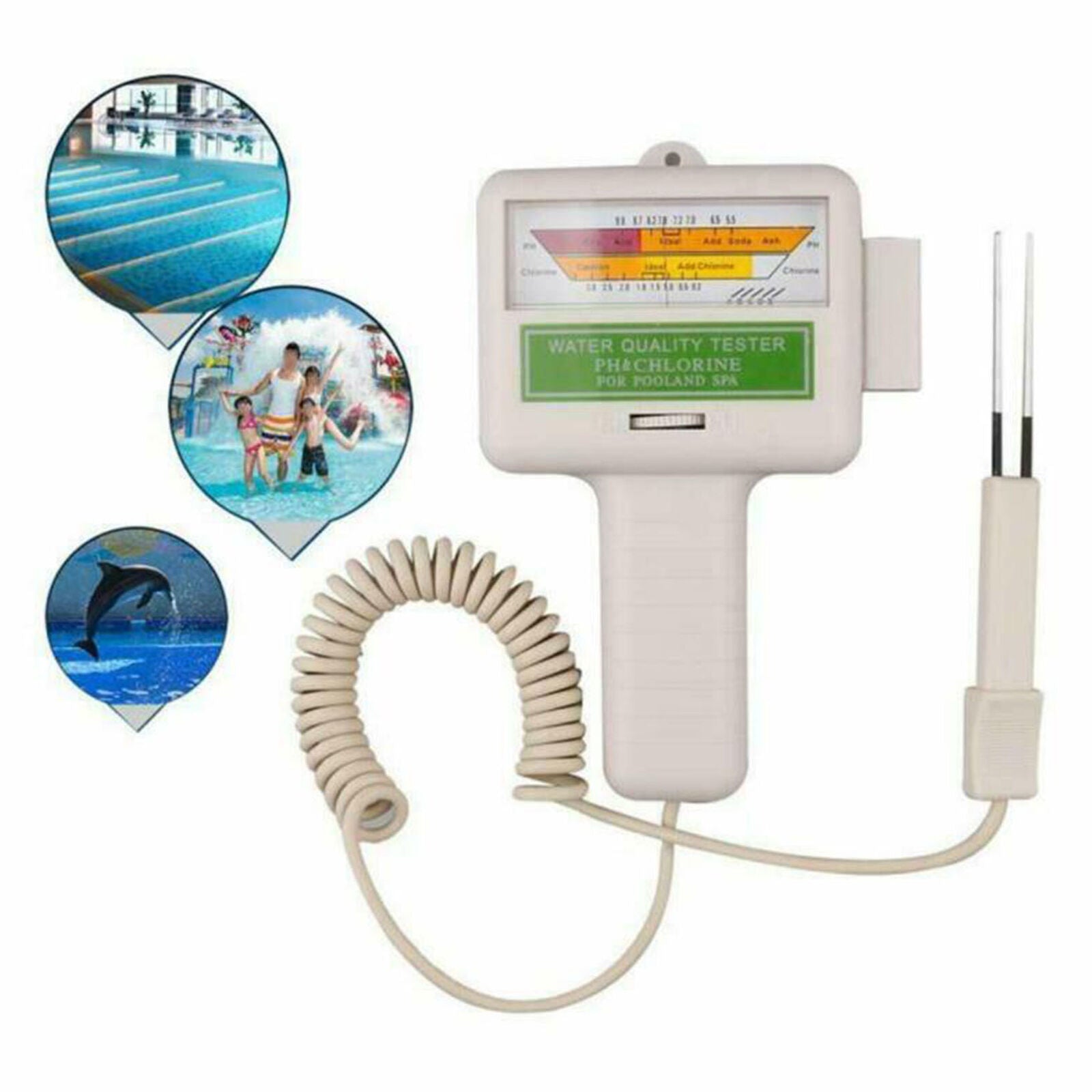 Digital Swimming Pool Water Quality Tester Chlorine Meter Analysis Test Kit