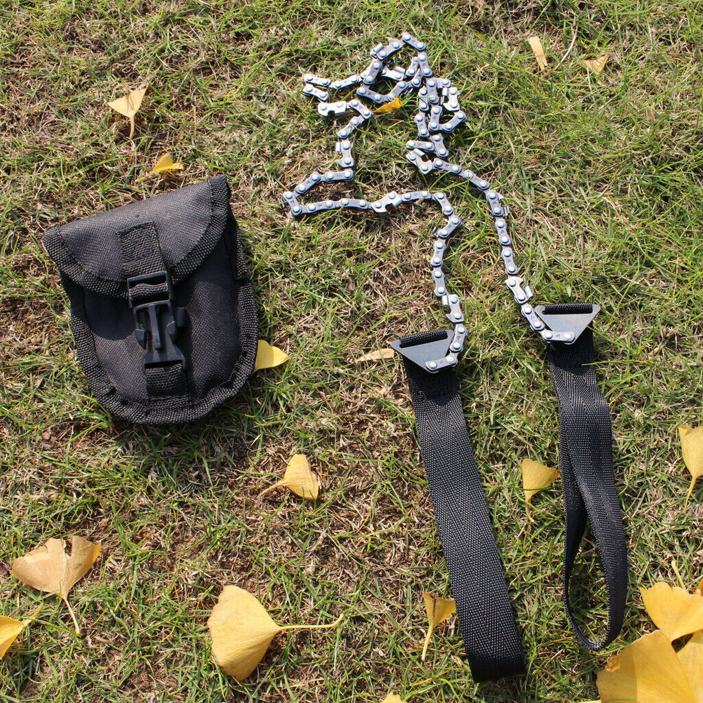 Outdoor Hiking Camping Wire Chain Saw Emergency Tool with Storage Bag