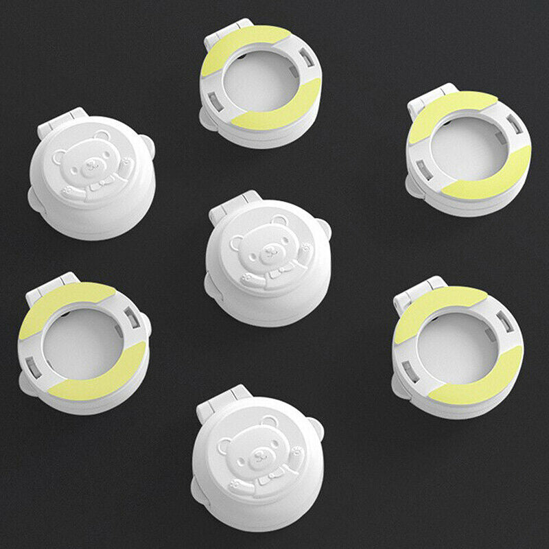 2pcs Washing Machine Car Button Switch Cover Padlock Lid Lock Protect.l8