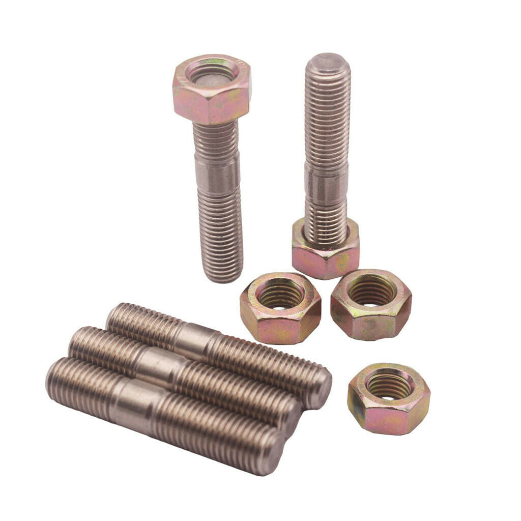5 Pieces M10x1.25 50mm Turbo Stud Nut Kit For   DSM 1G EVO1~10