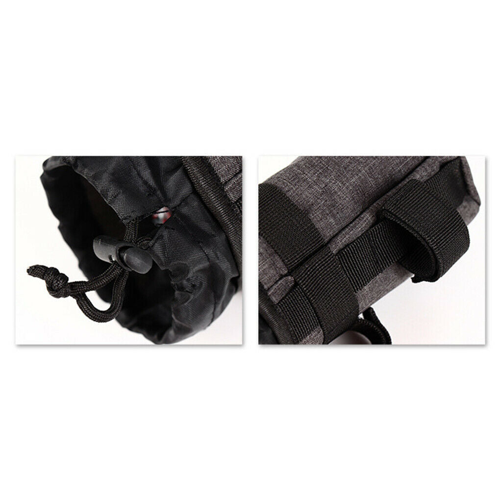 Portable Water Bottle Bag Outdoor Riding Insulated Kettle Sleeve Pouch Gray