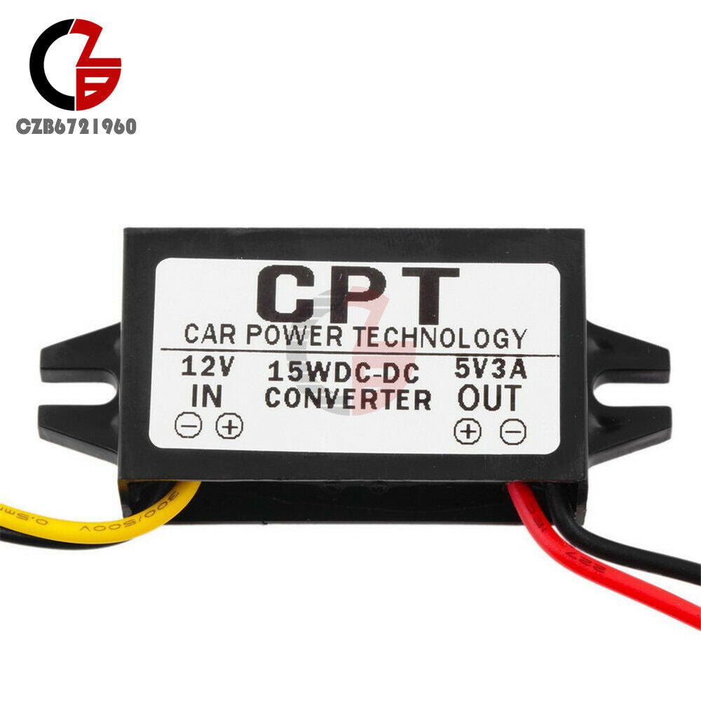 12V To 5V 3A 15W Car Power Car Led Display Power Supply DC-DC Power Converter