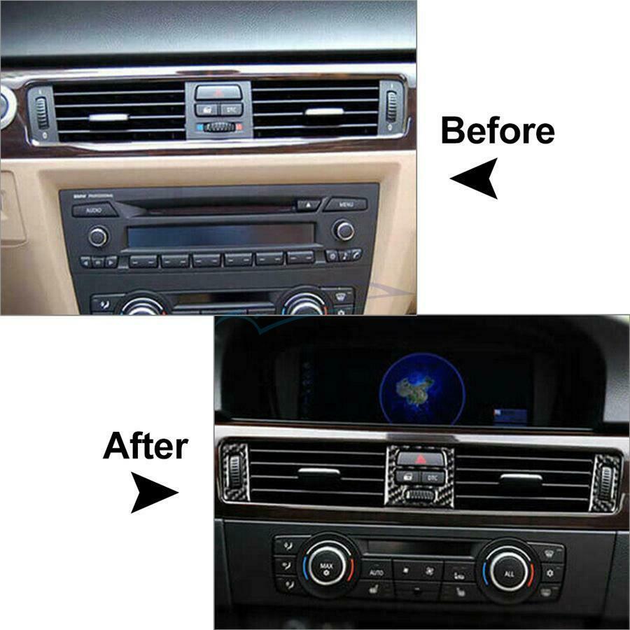 5Pieces Black Air Vent Outlet Trim Covers For BMW 3 Series E90 E92 E93 2005-2012