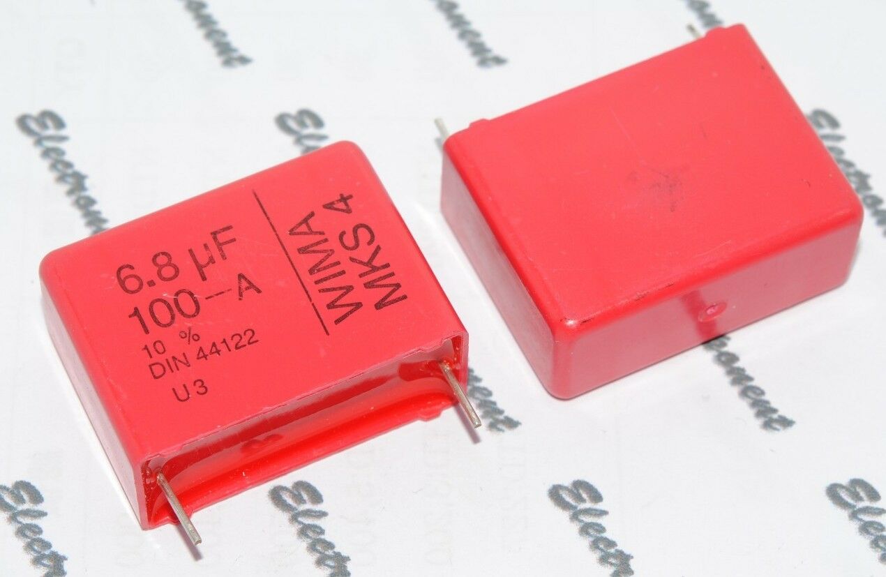 2pcs - WIMA MKS4 6.8uF (6.8µF 6,8uF) 100V 10% pich:27.5mm Capacitor