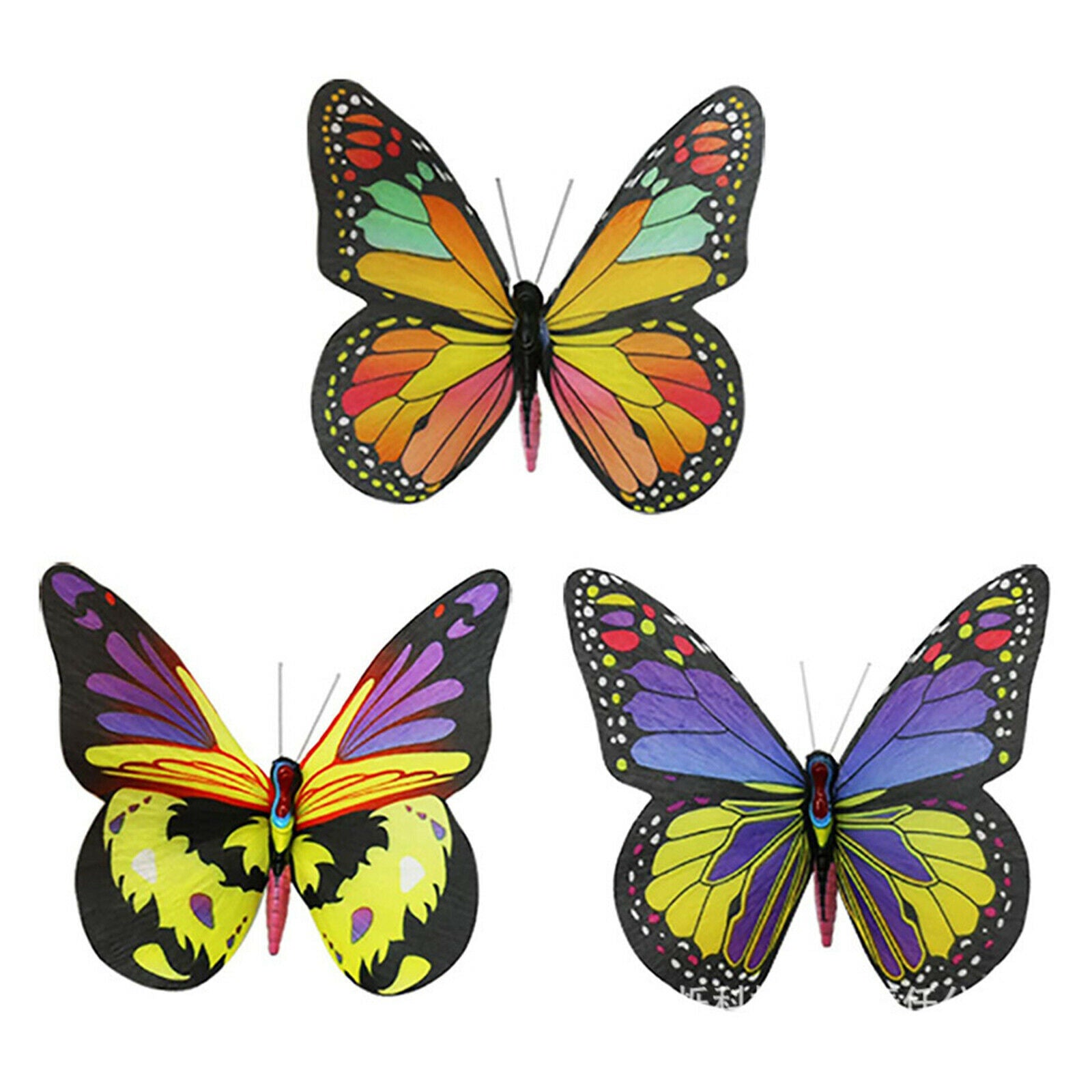 Outdoor Solar Butterfly Garden Lights Yard Lawn Ground Light Holiday Lamp