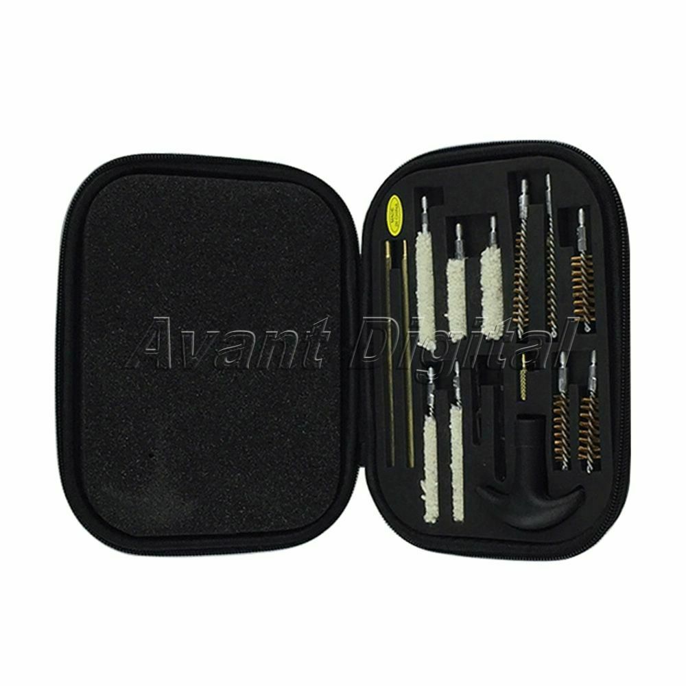 16 PC Deluxe Universal Pistol Cleaning Kit with Padded Storage Case Gun Smithing