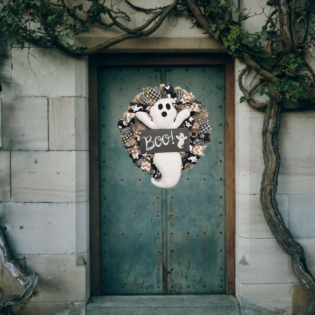 Lively Spooky Wreath Decors Halloween Front Door Garlands Decorations Gifts