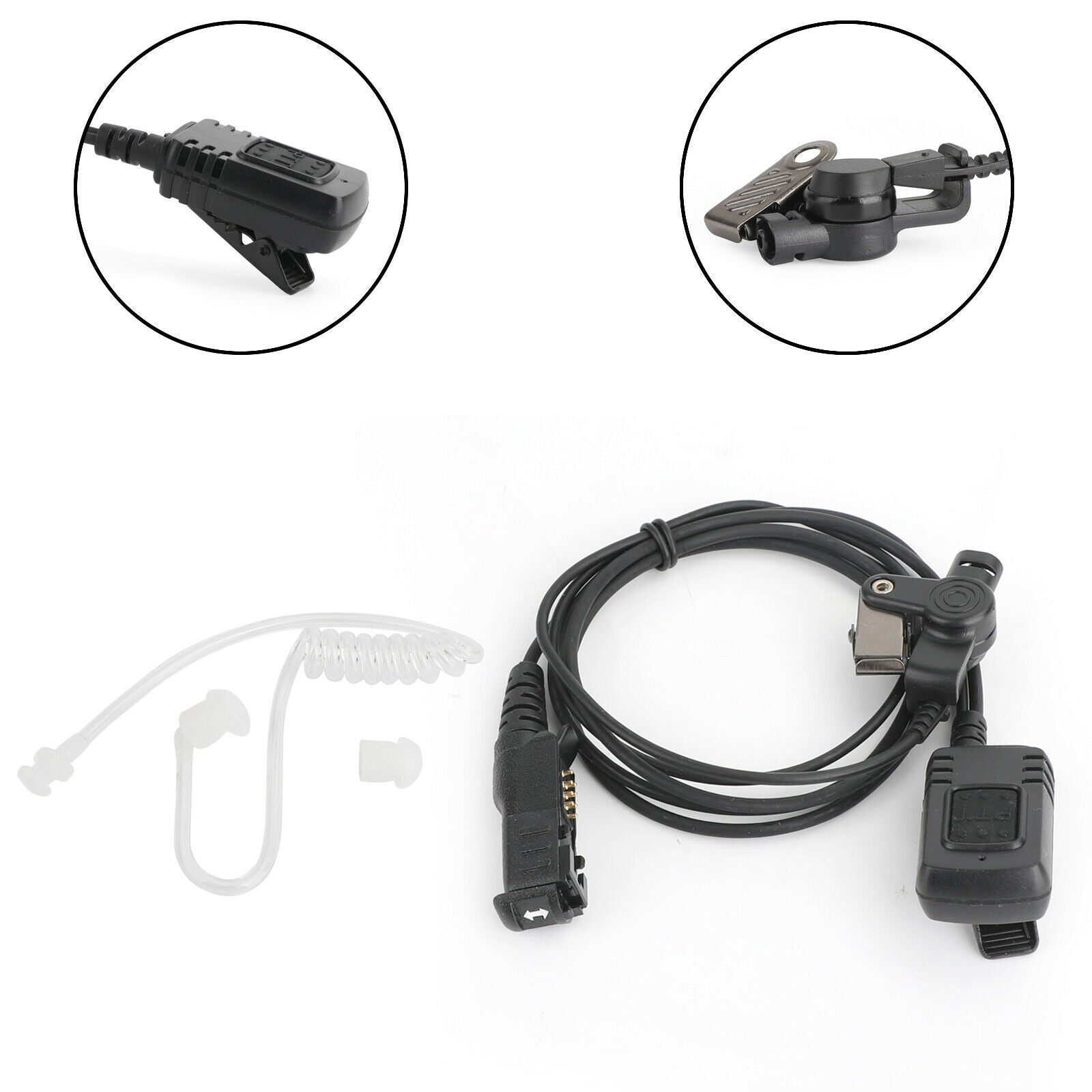 Acoustic Air Tube Headset PTT Fits XPR3300 XIRP6600/P6620 XIRE8600/E8608 B5