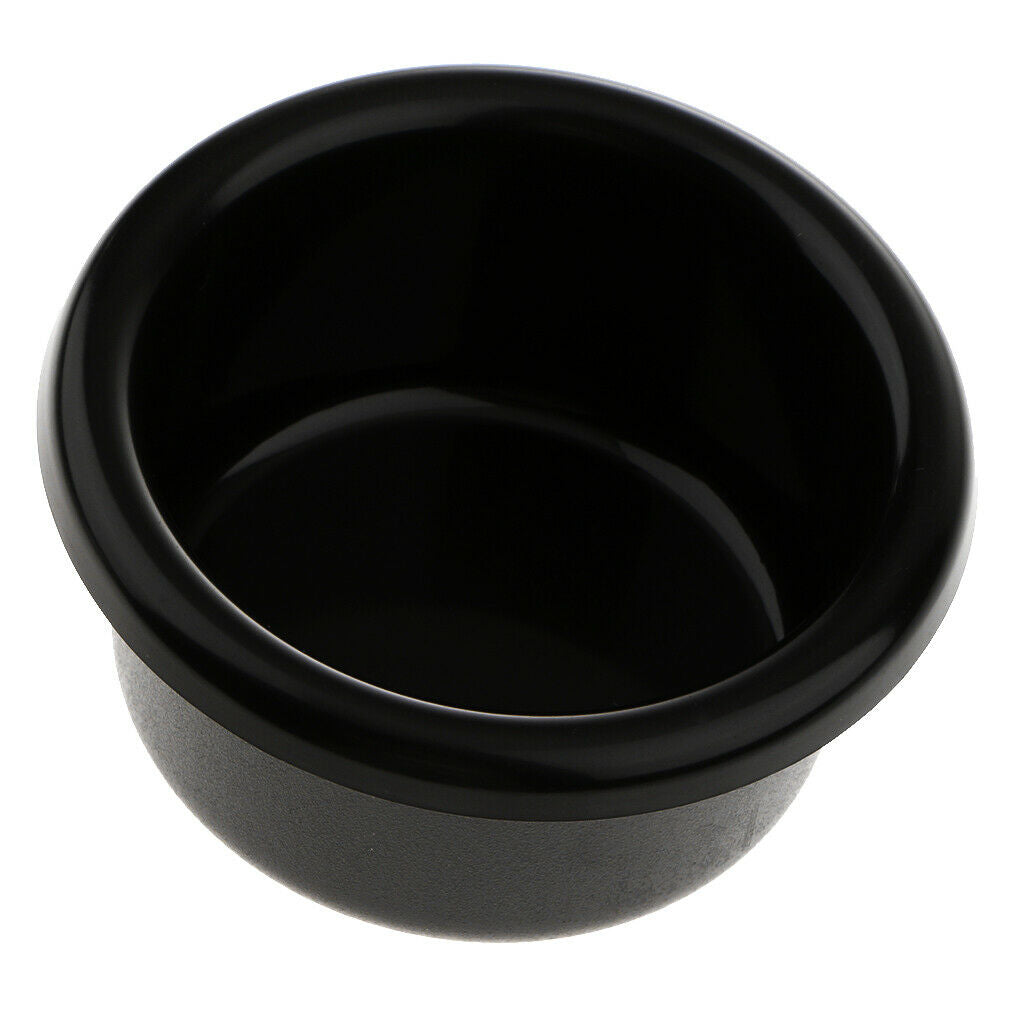 Black Plastic Cup Holder, Drop-in Cup Holder for Boats, RVs, Cars, Trucks (3.54
