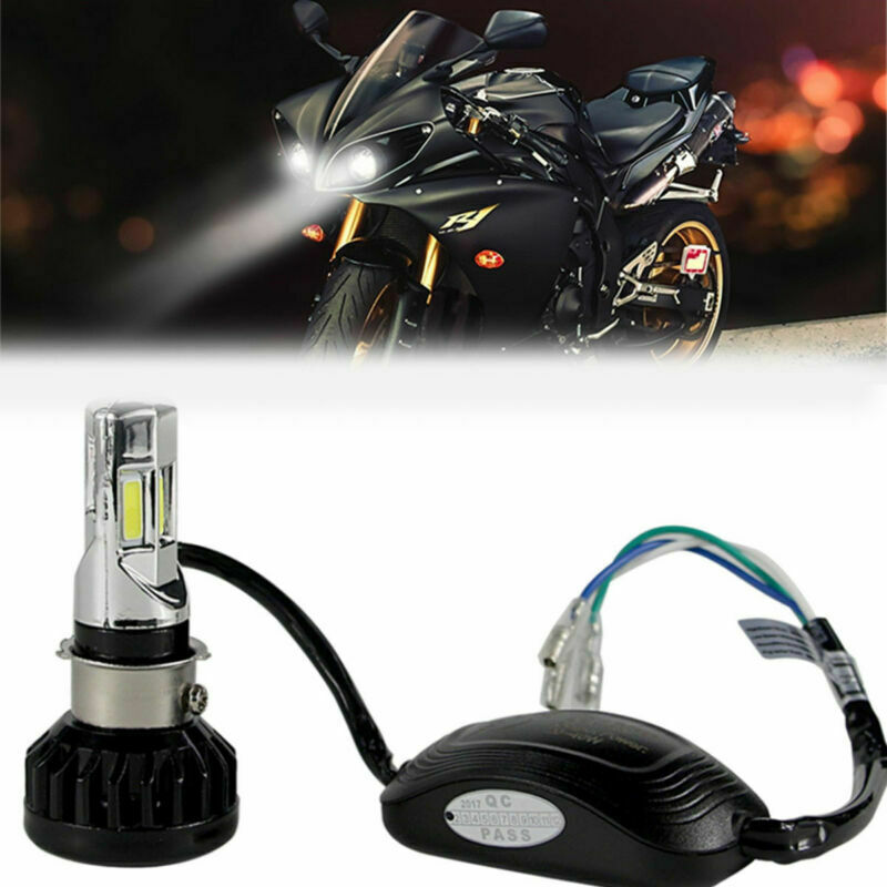 H4 HS1 BA20D P15D H6 Motorcycle Headlight Led Bulb 3500LM 35W 6000K 6 COB lamp
