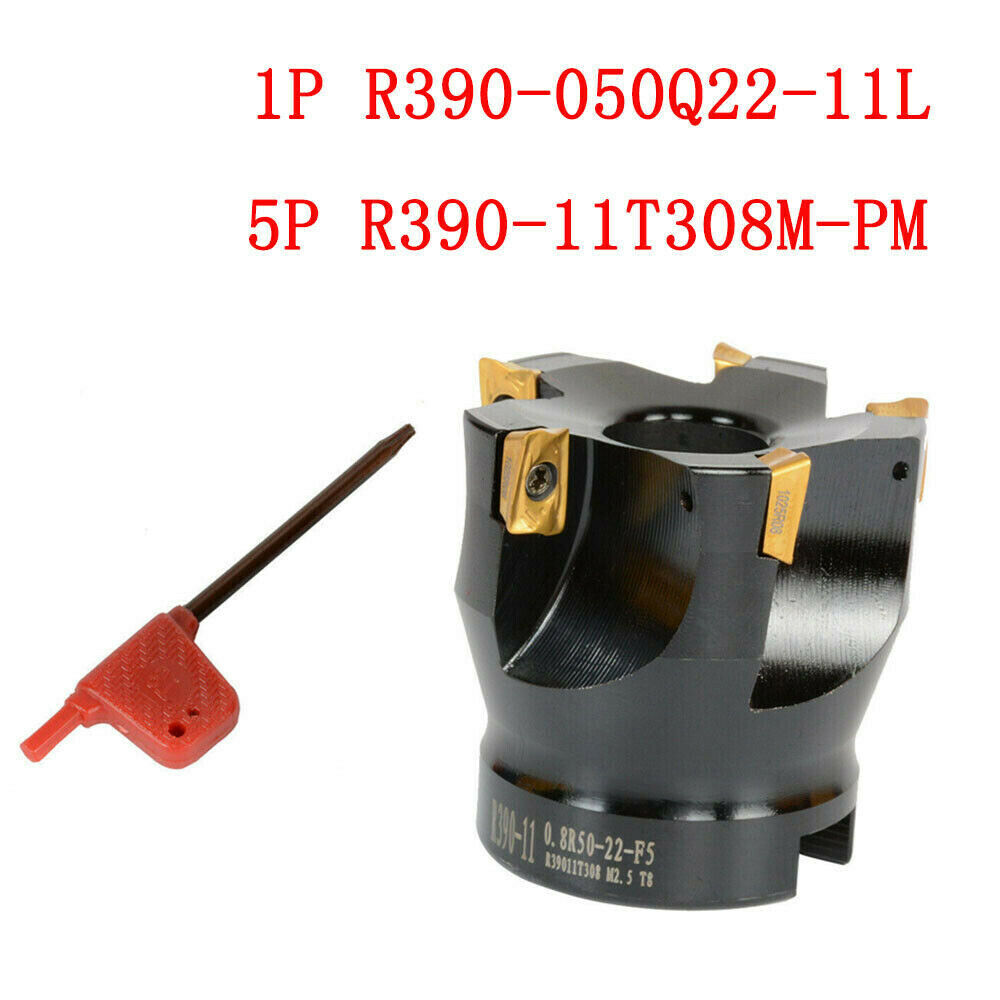 R390-050Q22-11L Round Face end mill Indexable face Milling cutter+5P R390-11T308