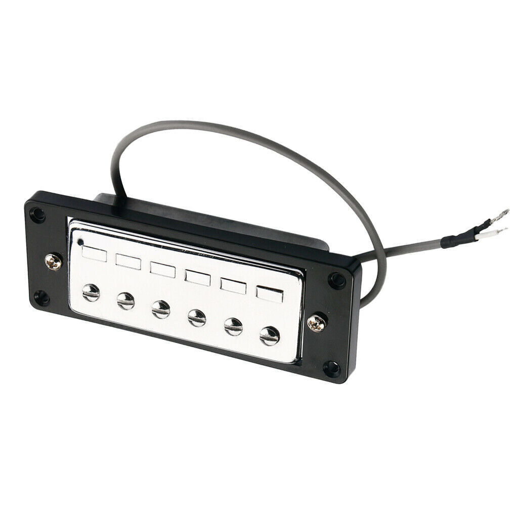 Mini Humbucker Pickups Bridge and Neck Set for Electric Guitar Parts Chrome