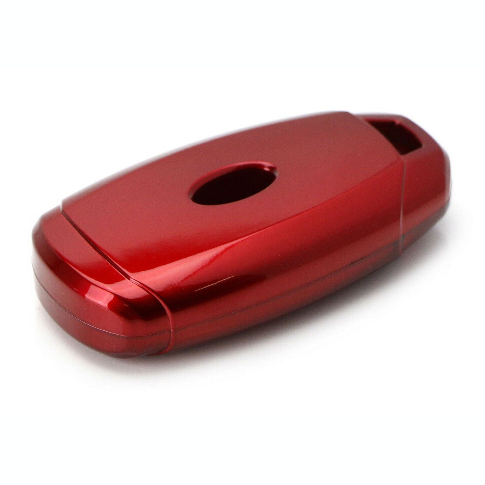 Red Gloss Finish Hard Shell Key Fob Cover For Hyundai Kona Veloster Elantra GT