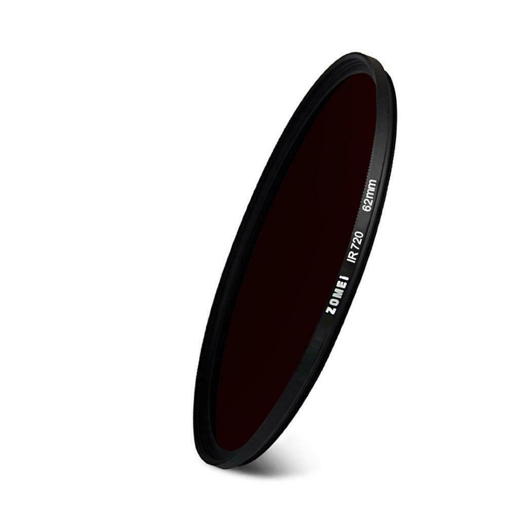62mm 680/720/760/850/950NM Infrared   IR Filter for Cameras 720nm