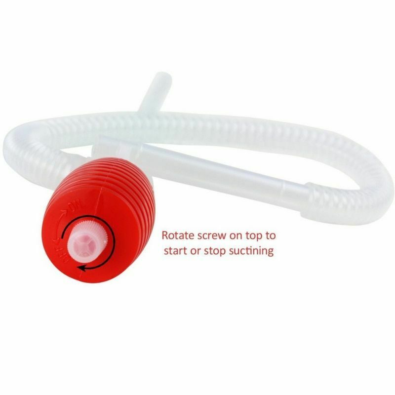 2-Piece Gasoline  Pump Manual Siphon Pumping Kit Car Emergency Supplies
