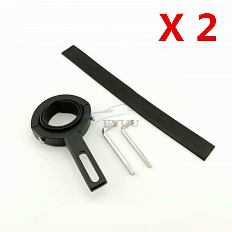 1 Pair of 20mm-31mm Aluminum Alloy Motorcycle LED Headlight Tube Fork Bracket