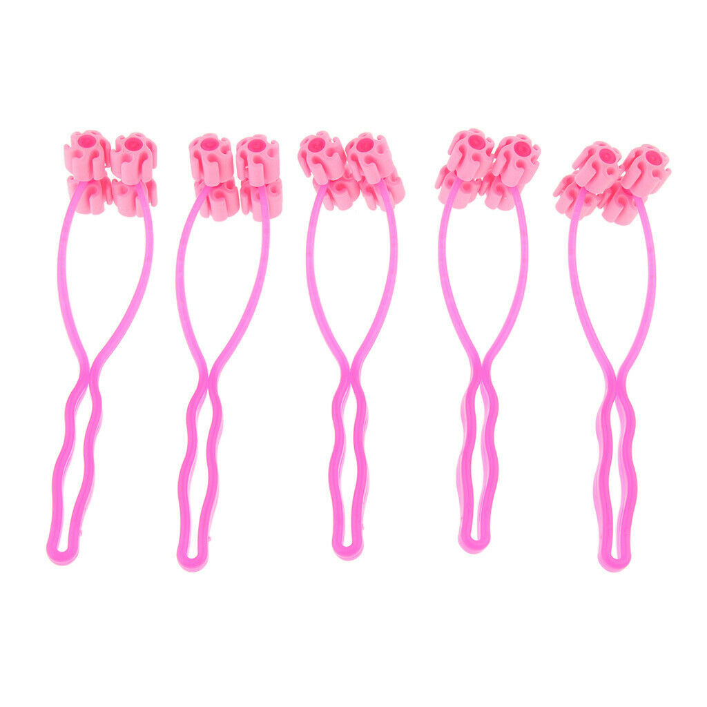 5Pcs Dog Cat Thin Face Massager Feet Legs Relief Tool Grooming Tool Rose Red