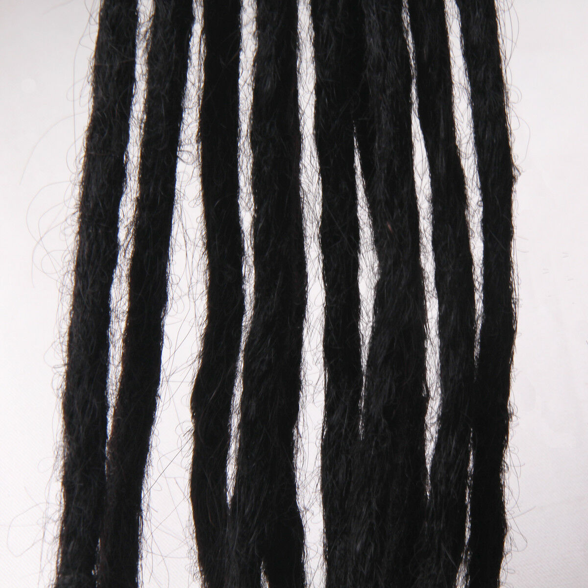 5pcs Natural Black Handmade Dreadlocks Human Hair Dreads Hippie Locks Extensions