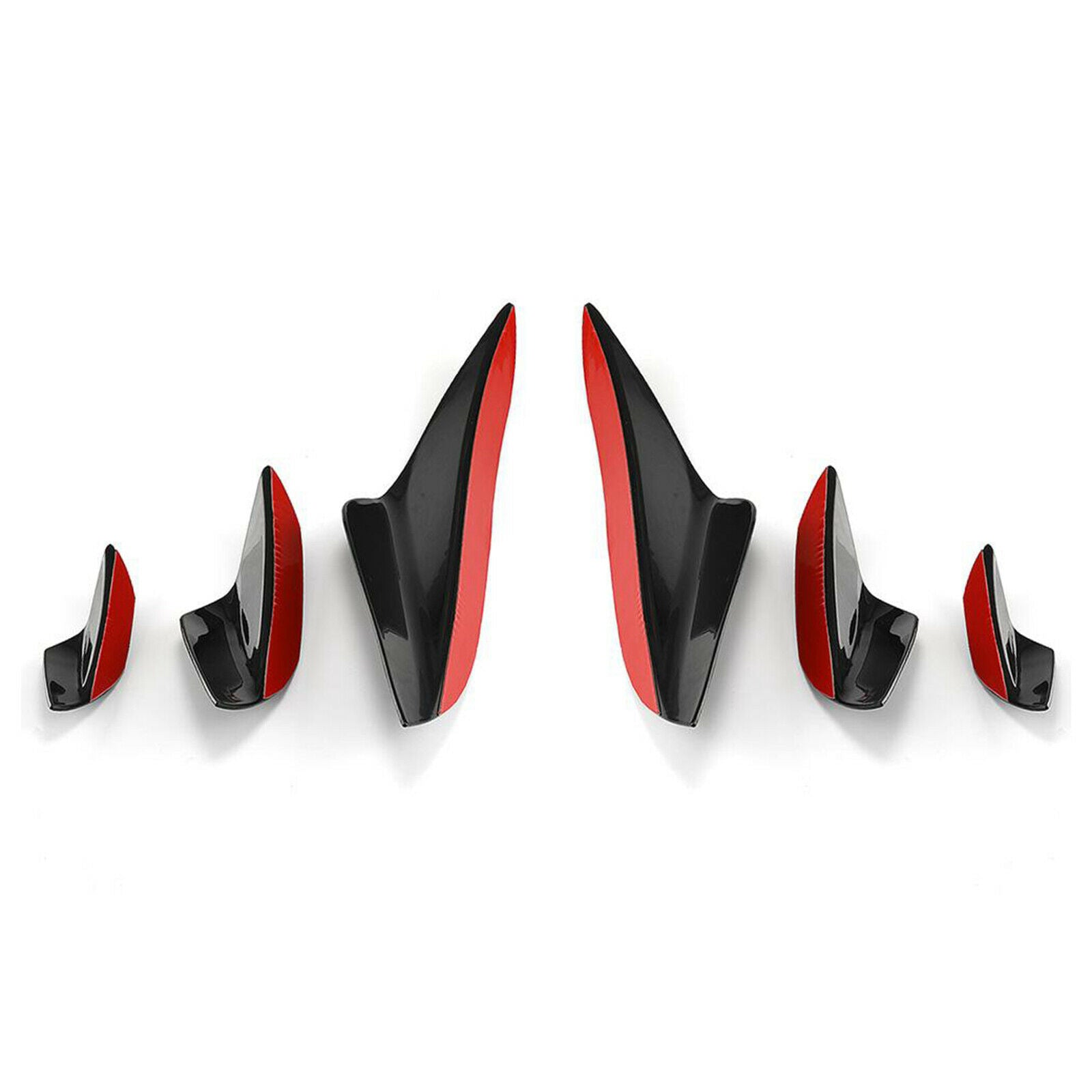Universal Exterior Front Bumper Lip Splitter Fins Spoiler Canards Truck SUV
