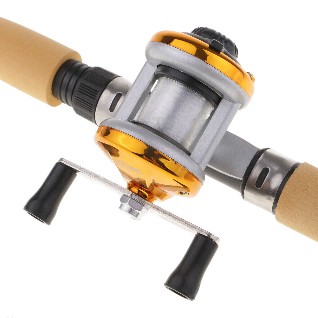 2x Ice Fishing Rod Lightweight Micro   Rod w/ Reel Accessories Kit L