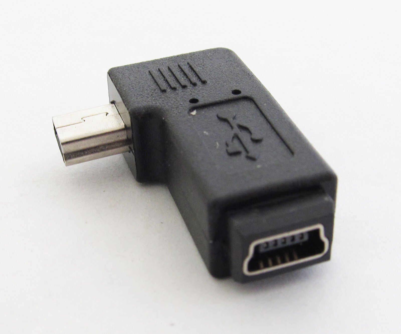 10pcs Mini 5pin USB Male To Female Right Angle 90 degree USB Adapter Connector