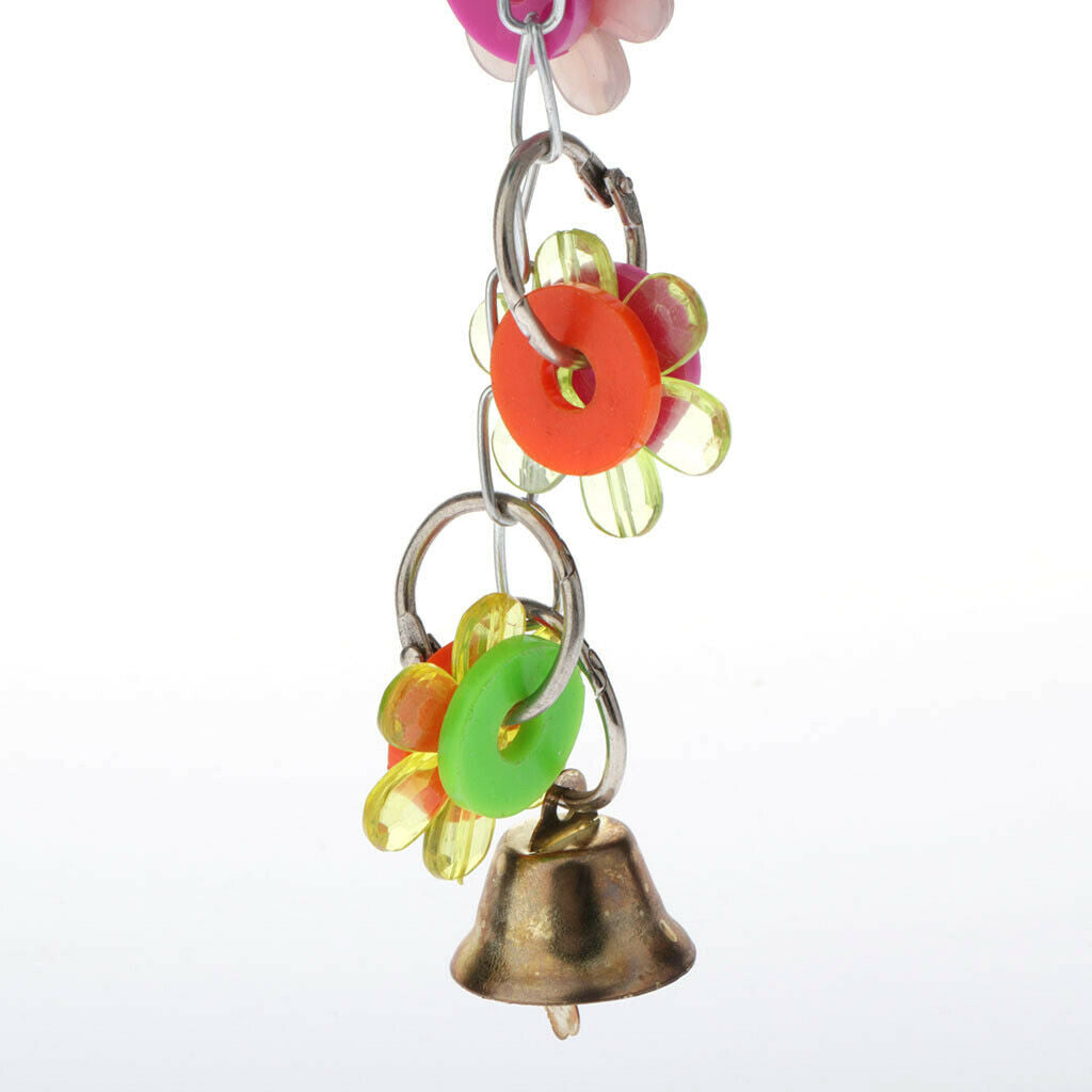 Birds Chew Bite Bell Toys Cage Decor Accessory For Small Medium Large Birds